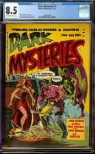 Dark Mysteries #1 CGC 8.5 OW/W Master Comics Pre-Code Horror 1951 - Top 8 Copy