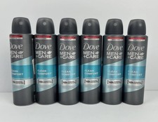 6 pack Dove Spray Men Care Clean Comfort Antiperspirant Deodorant Spray 150ml