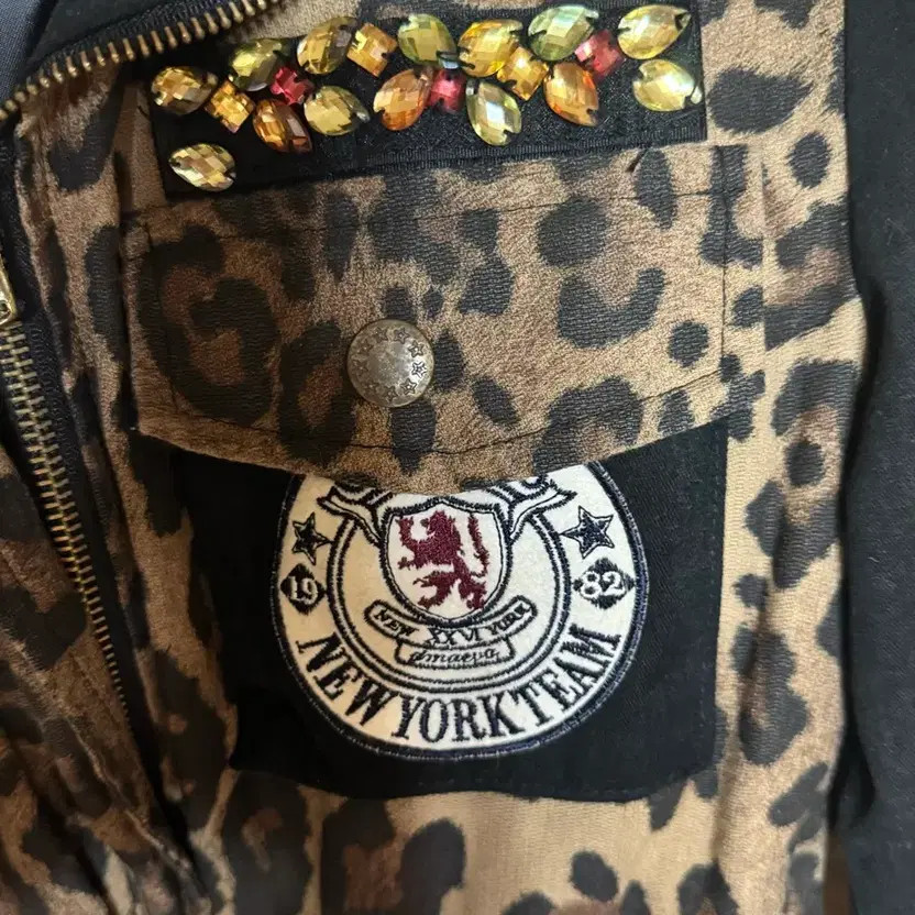 Leopard Pattern Parka Jacket - image 4