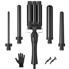 Ferro Arricciacapelli 5 in 1 Ferro Ondulato, Arricciacapelli 3 Fusti, Piastra...