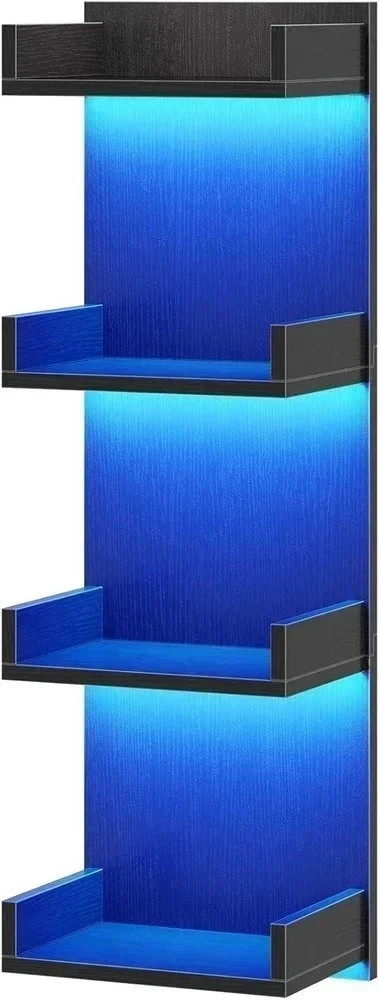 LED Floating Wall Shelves 4-Tier