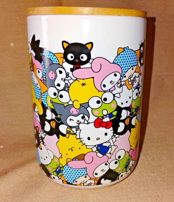 Hello Kitty and Friends (Sanrio) Ceramic Jar with Bamboo Lid