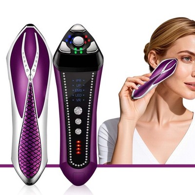 Home Beauty Face Massager RF Skin Tightening Device with EMS Microcurrent Mode