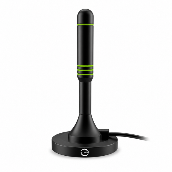 Portabel DVB-T Antenne Mit Magnetfuß 28 Db UHF Schwarz RobertAgor Driwei ND-image