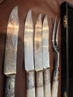 Vintage Kirk & Matz Genuine Mother Of Pearl Knive/fork Set W/box 5 Pc ✨️ — photo 4