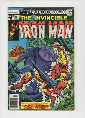  Iron Man #111 (1978) UK pence variant, Marvel Comics