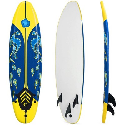 Gymax Surfboard 6Ft Stand Up Paddle Board Removable Leash Lightweight Non-Slip