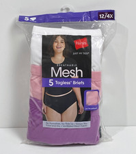 Hanes Just My Size Mesh Tagless Briefs 5 Pack Size 12
