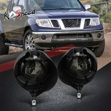 Smoked Lens Front Bumper Driving Fog Lights w/Bulbs for 05-15 Nissan Frontier