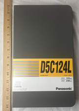 NEW Panasonic 1/2" Digital D5 Tape Stock 124 Min / D3 248min D5C124L AJ-D5C124LP