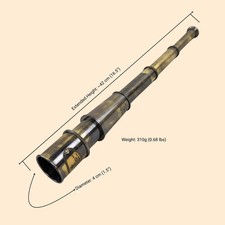 Personalized Pirate Telescope Gift for Men Engraved Spyglass with Leather Case