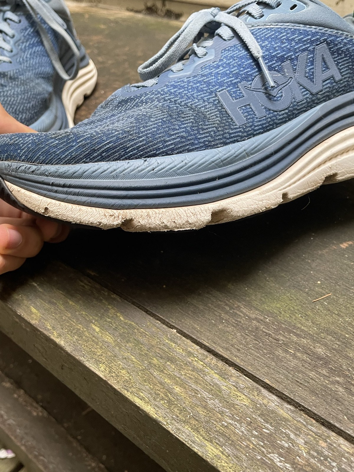 NEW HOKA Gaviota 5 Running Shoes in Men's Size 9 D Downpour/Thunder Cloud Lot thumbnail 10