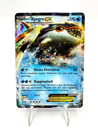 Pokémon Kyogre EX 26/108 Full Art Card Set Explorers of Darkness Excellent