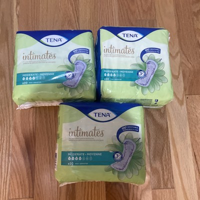 (3)  X 20 Tena Sensitive Care Moderate #4 NEW