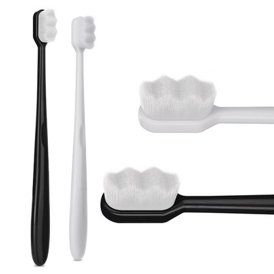 2 Stück Extra Soft Micro Nano Zahnbürste für empfindliche, weiche Borsten