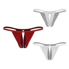 Mujeres Bragas Tangas Sedosas Brillantes Calzoncillos Micro Panty Baño Bikini Sexy Informal