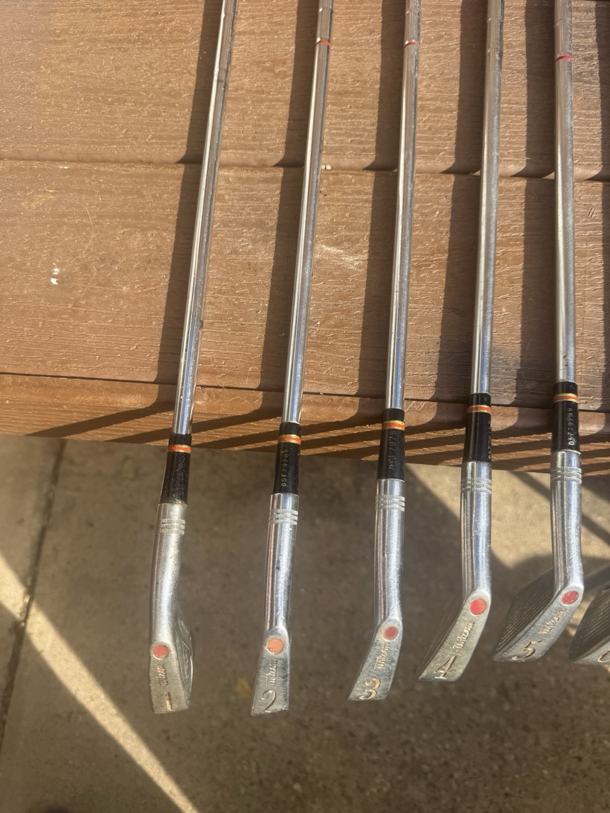 Wilson Staff Iron Set 1973-1974 Stiff  Iron 1-SW 2-9 Matching Numbers