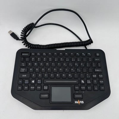Havis KB-108 Rugged Backlit Keyboard with Integrated Touch Pad TESTED