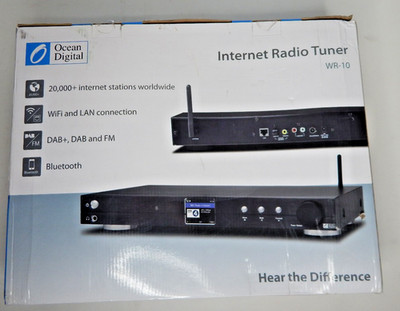 OCEAN DIGITAL INTERNET RADIO TUNER WR-10 WIFI LAN DAB+ DAB FM BLUETOOTH Open Box