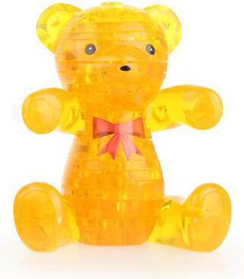 3D Crystal Bear Puzzle,Crystal Puzzle Brainteasers for Puzzlers Ages 16 and Up,4