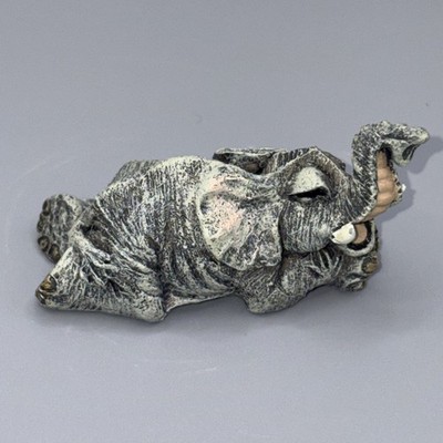 Vintage Mt. St. Helens Volcanic Ash Elephant Figurine 1980 Eruption Souvenir