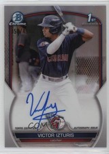 2023 Bowman Chrome Prospect Refractor 350/499 Victor Izturis #CPA-VI Auto 0xf1