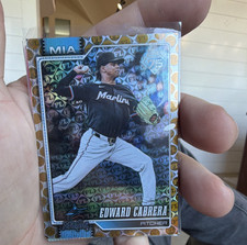 Topps 2023 Series 1 Edward Cabrera FL Parallel Miami Marlins Card #288 33/50