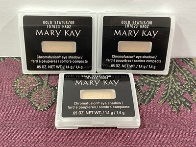 Mary Kay Chromafusion Eye Shadow Gold Status Full Size 3 Pack New