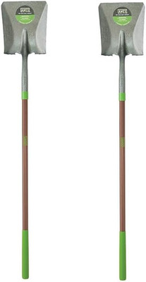 Heavy-Duty Square Point Shovel Set - 2 Pack for All Your Digging Tasks