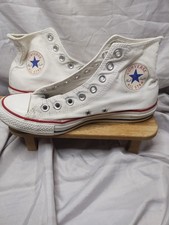 White Converse CHUCK TAYLOR All Star High Top Unisex Canvas Sneakers Size 7