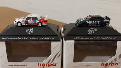 AMG Mercedes 190E DTM '93 u. AMG Mercedes C180 DTM '94 HERPA MOTORSPORT 1:87 OVP
