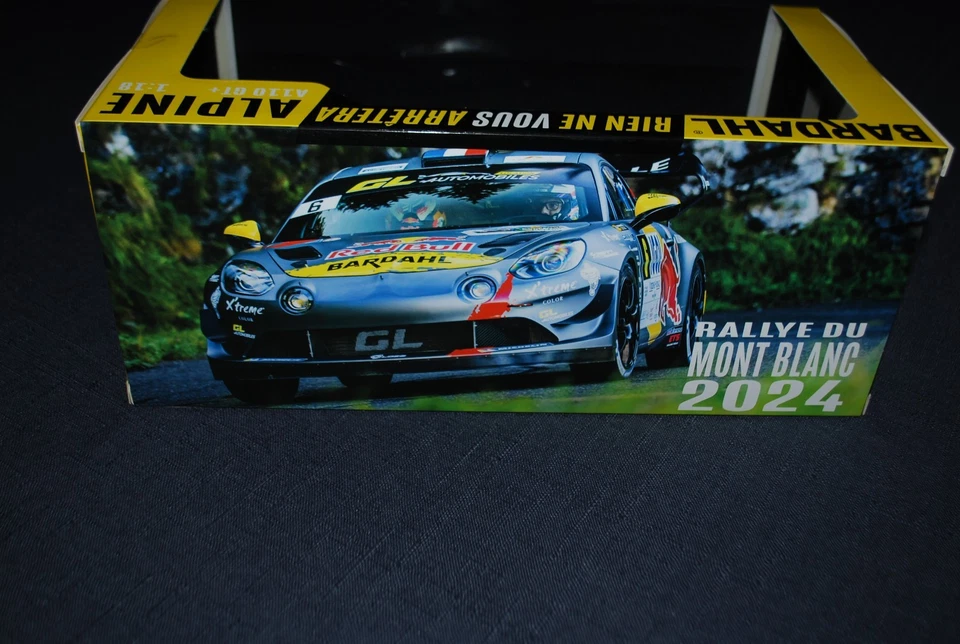SOLIDO 1/18 ALPINE A 110 RALLYE GT+ RALLYE MONT BLANC 2024 BOITE PROMO BARDAHL - Photo 3/4