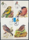 XE60219 Belgium 1988 -2008 animals fauna flora birds maxicards used
