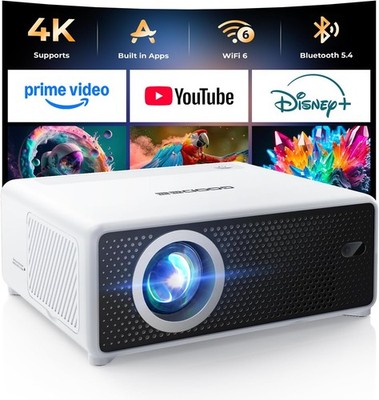 Mini Smart Projector WiFi Bluetooth Portable HD Projector