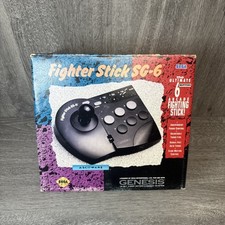 Sega Genesis 6 Button Fighter Stick SG-6 Joys...