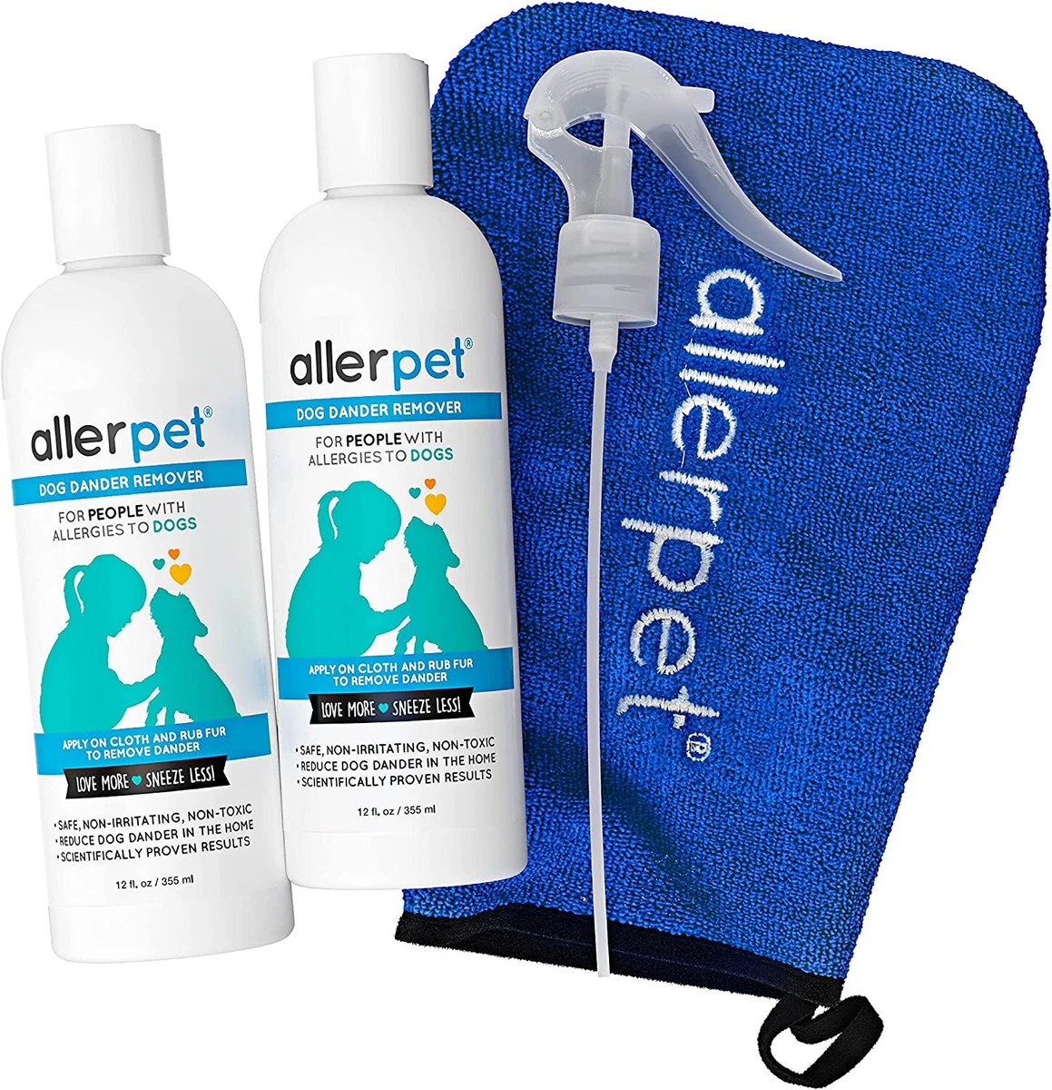 Allerpet Dog Dander Remover with Bonus Application Mitt and