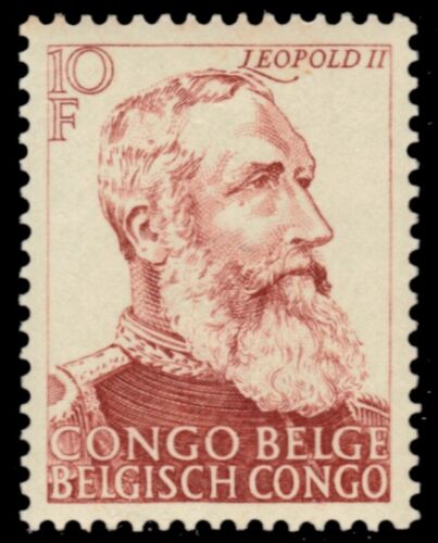 BELGIAN CONGO 230 (Mi276) - Abolition of Slavery "King Leopold II" (pb81394) - Afbeelding 1 van 1
