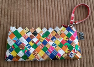 candy wrapper clutch