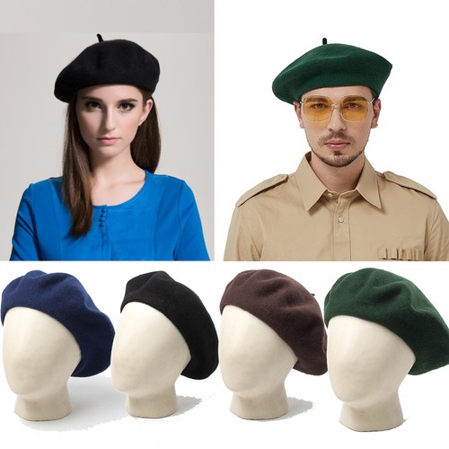 Wool Beret Hat French Artist Beanie 