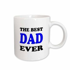 3dRose The best dad ever, Blue Mug