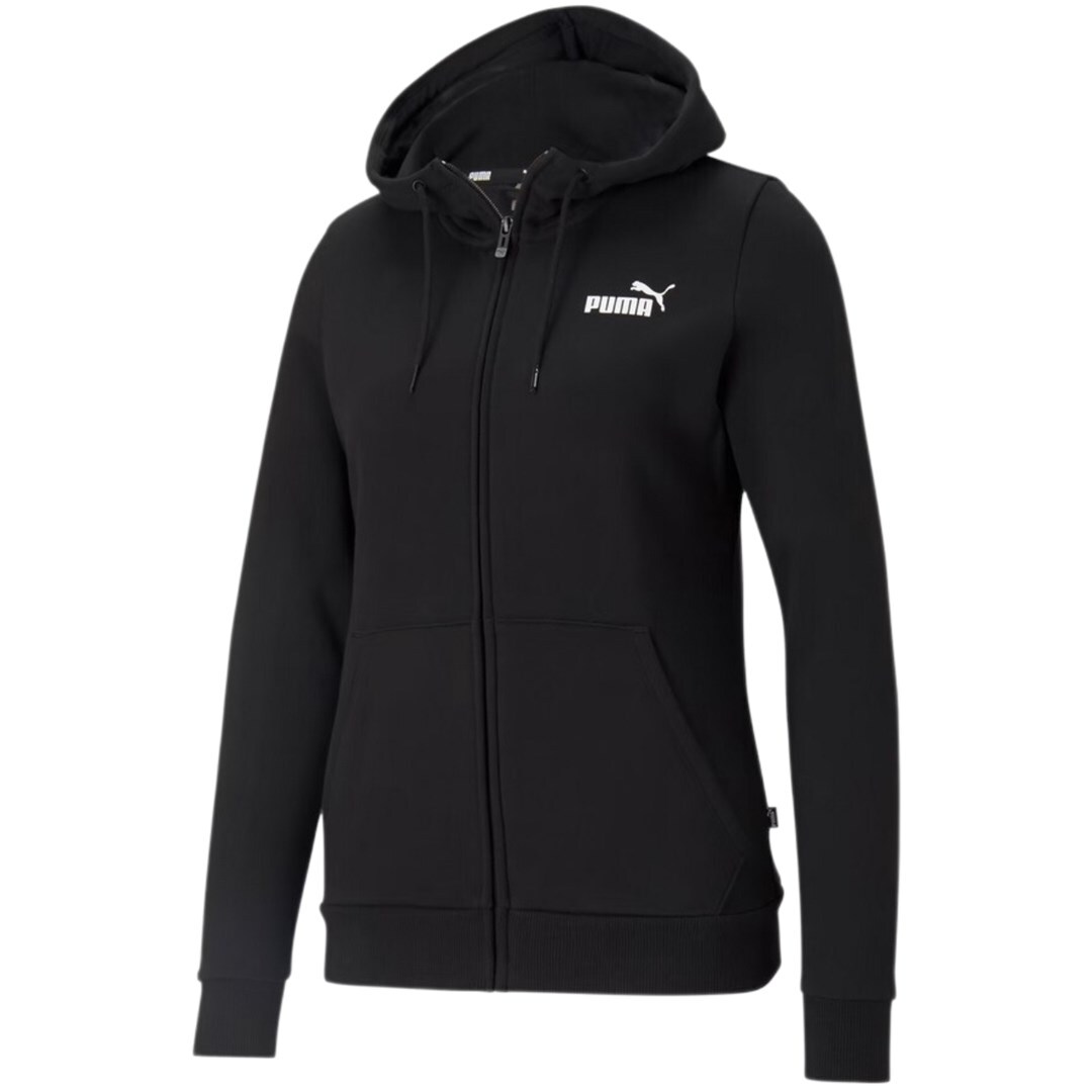 4063697178335 Куртка-пуловер на молнии с маленьким логотипом Puma ESS schwarz 586811 01 No 13690₽