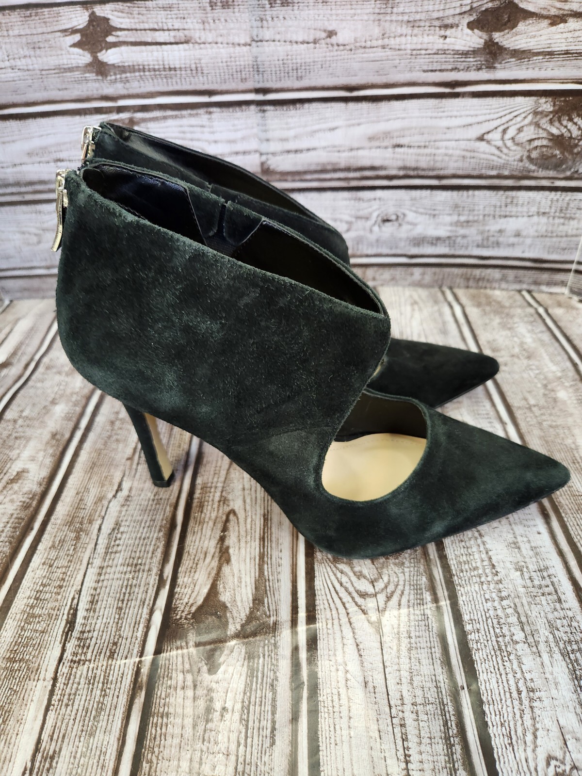 BCBGeneration Heel Bootie Pointed Toe Steleto Zip… - image 3