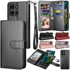 For Motorola Moto G 5G / G Power 5G 2025 Wallet Case Card Holder Leather Cover