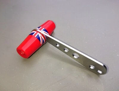 RALEIGH CHOPPER MK2 - NEW STAINLESS GEAR LEVER ARM COMPLETE WITH RED JACK HANDLE - Image 1 of 3
