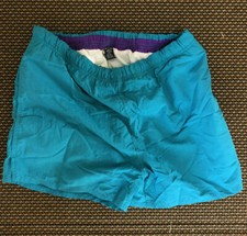LANDS' END Men's Swim Trunks Shorts Med 32-34 Blue Lined, Adjustable Shorts USA
