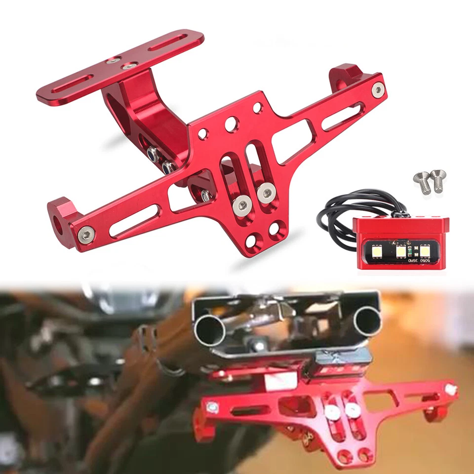 Red Fender Eliminator Tail Tidy Fit For Kawasaki Ninja ZX-14 R ZZR1400 2006-2018 - Image 3 of 4