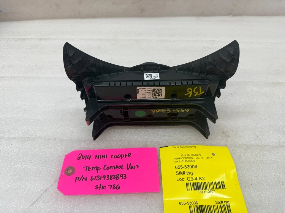14 MINI COOPER HEATER AC CONTROL PANEL 61319383893 F54 F55 F56 13-19 - Image 3 of 4