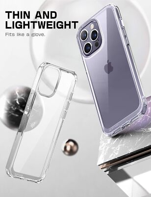 For iPhone 14 Pro Max 6.7 Inch (2022) SUPCASE UBStyle Slim Clear Case Back Cover