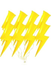 8 Large Lightning Bolt Foil Mylar Balloon 36 In Flash Balloon Birthday Engagemen