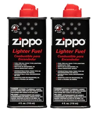 Zippo 4 oz Fuel Fluid for All Zippo Lighters 2 X CAN